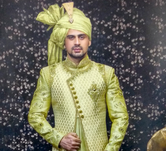 dulha indo western dress